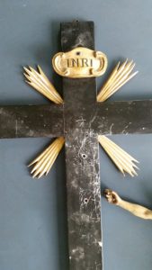 Worn Cross with sculpture removed